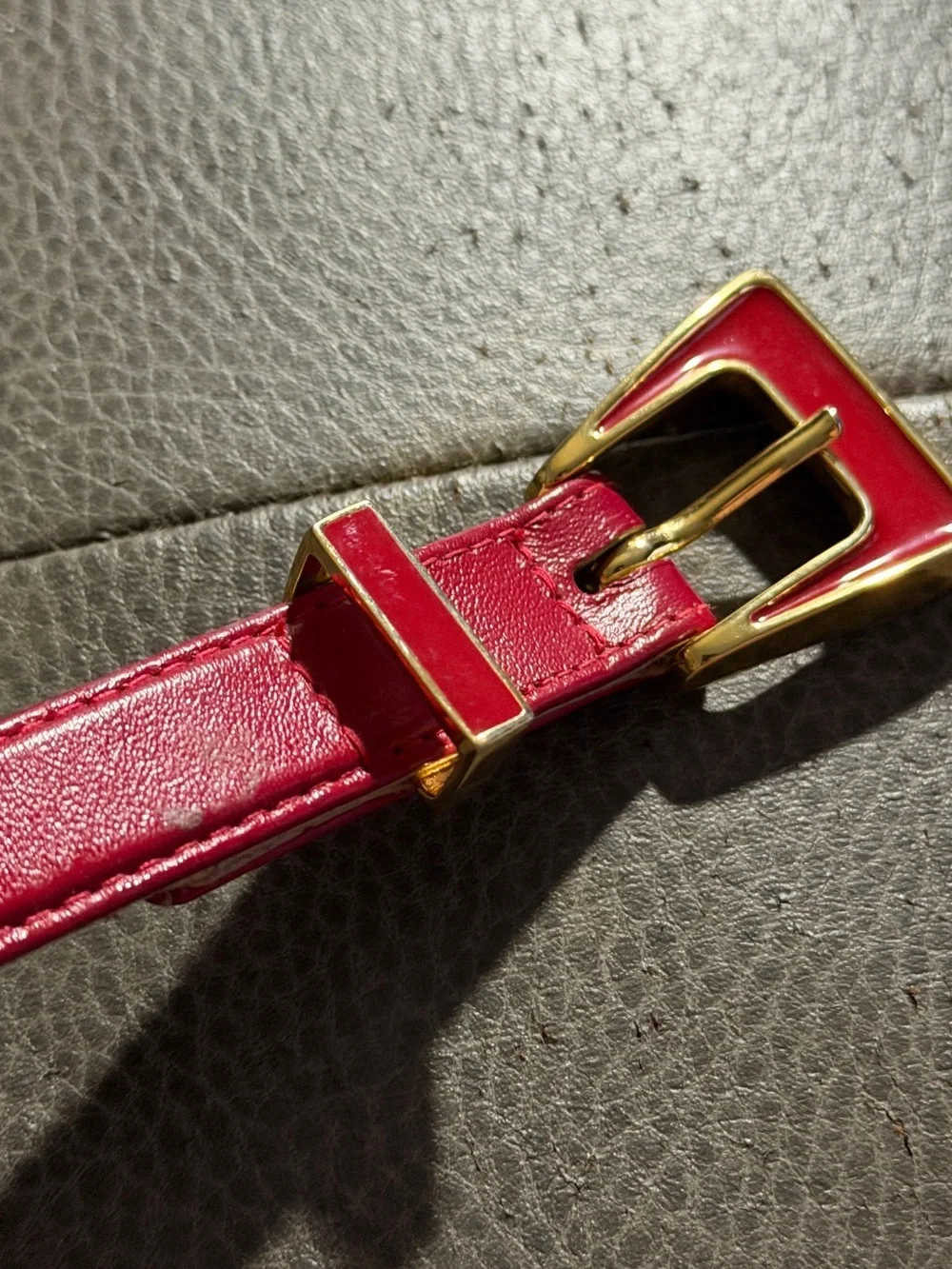 Vintage ST John Red Belt